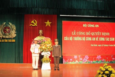 Công an tỉnh Thái Bình có tân Giám đốc
