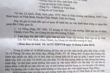 Vụ thầy giáo bị đánh: Công an huyện vào cuộc
