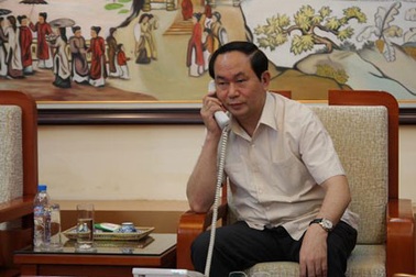 Bộ trưởng Trần Đại Quang điện đàm với Bộ trưởng Bộ Công an Trung Quốc