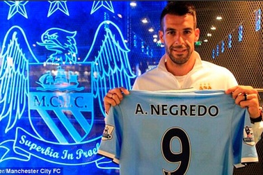 Real Madrid “vớ bẫm” nhờ Negredo cập bến…Man City