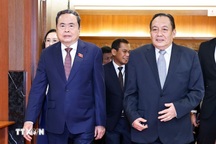 Chủ tịch Quốc hội Trần Thanh Mẫn hội đàm với Chủ tịch Thượng viện Malaysia