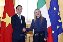 Chủ tịch nước Võ Văn Thưởng gặp Thủ tướng Italy Giorgia Meloni