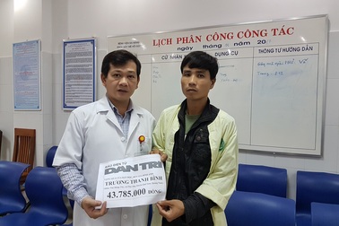 Hơn 43 triệu đồng đến với bé 3 tuổi bị u lao màng não