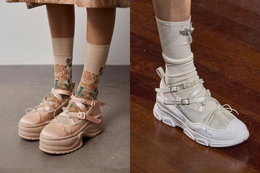 Kiểu giày tạo sự mới lạ cho gu ăn mặc của các cô gái