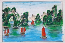 Thầy giáo trẻ Thanh Hóa truyền tình yêu đất nước tới học trò bằng tranh vẽ