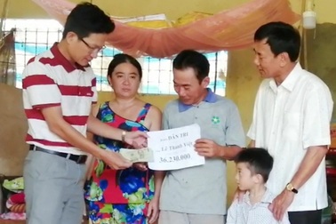 Bạn đọc Dân trí giúp đỡ người đàn bà điếc nửa đời người số tiền hơn 36 triệu đồng