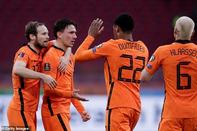 Depay ghi dấu ấn, Hà Lan giành chiến thắng đầu tay tại vòng loại World Cup 2022 - Ảnh 1. Depay ghi dấu ấn, Hà Lan giành chiến thắng đầu tay tại vòng loại World Cup 2022 - Ảnh 1.