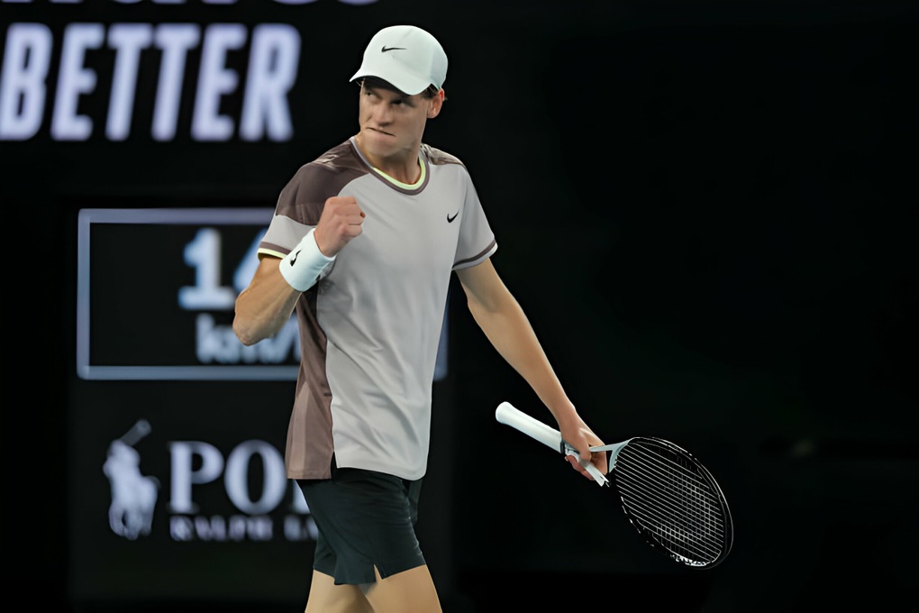 Ngược dòng hạ Medvedev, Sinner lần đầu vô địch Australian Open - 1 Ngược dòng hạ Medvedev, Sinner lần đầu vô địch Australian Open - 1