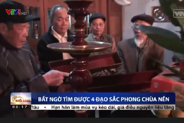 Bất ngờ tìm lại được 4 đạo sắc phong quý tại chùa Nền