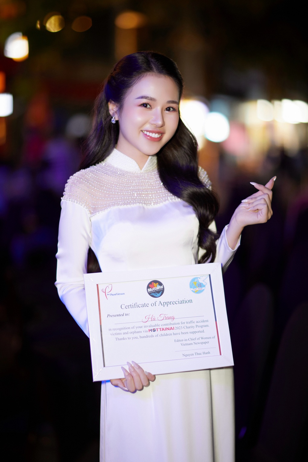 Hoa khôi Áo dài Đỗ Hà Trang đồng hành cùng Mottainai 2023 - 2 Hoa khôi Áo dài Đỗ Hà Trang đồng hành cùng Mottainai 2023 - 2