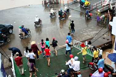 Phà Cần Thơ đã tạm ngưng hoạt động