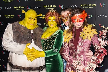 Heidi Klum và màn hóa trang ấn tượng