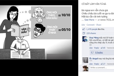 Cười nghiêng ngả với bài thơ "lạ" tả bà