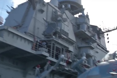 Tàu sân bay Đô đốc Kuznetsov tác chiến chống khủng bố ngoài khơi Syria