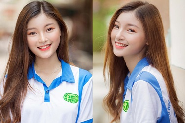 Á khôi Tài sắc Việt Nam đẹp rạng ngời trong bộ đồng phục giản dị