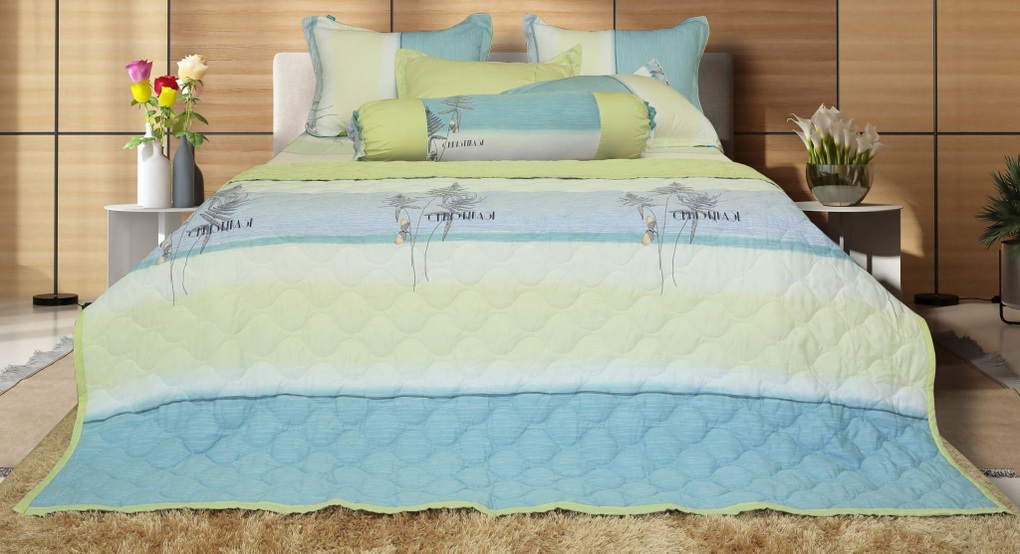 Giấc ngủ ngày hè mát lịm với chăn drap gối nệm made in Việt Nam Hometex - 1 Giấc ngủ ngày hè mát lịm với chăn drap gối nệm made in Việt Nam Hometex - 1