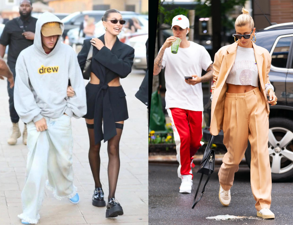 Justin Bieber thích ăn mặc lôi thôi, đối lập với phong cách lộng lẫy của vợ - 3