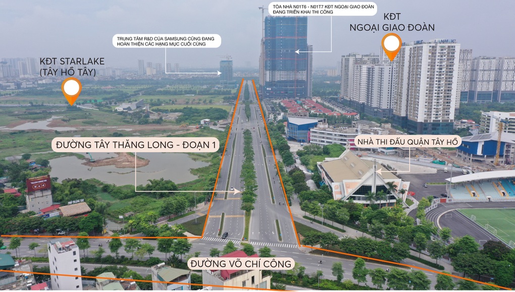 Tín hiệu tích cực về tuyến đường Tây Thăng Long, đoạn qua Bắc Từ Liêm - 3 Tín hiệu tích cực về tuyến đường Tây Thăng Long, đoạn qua Bắc Từ Liêm - 3