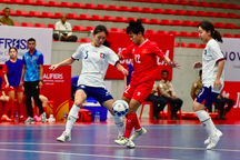 Đội tuyển futsal nữ Việt Nam dẫn đầu bảng đấu vòng loại giải châu Á