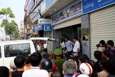 Phát hiện bảo vệ ngân hàng Sacombank chết tại trụ sở