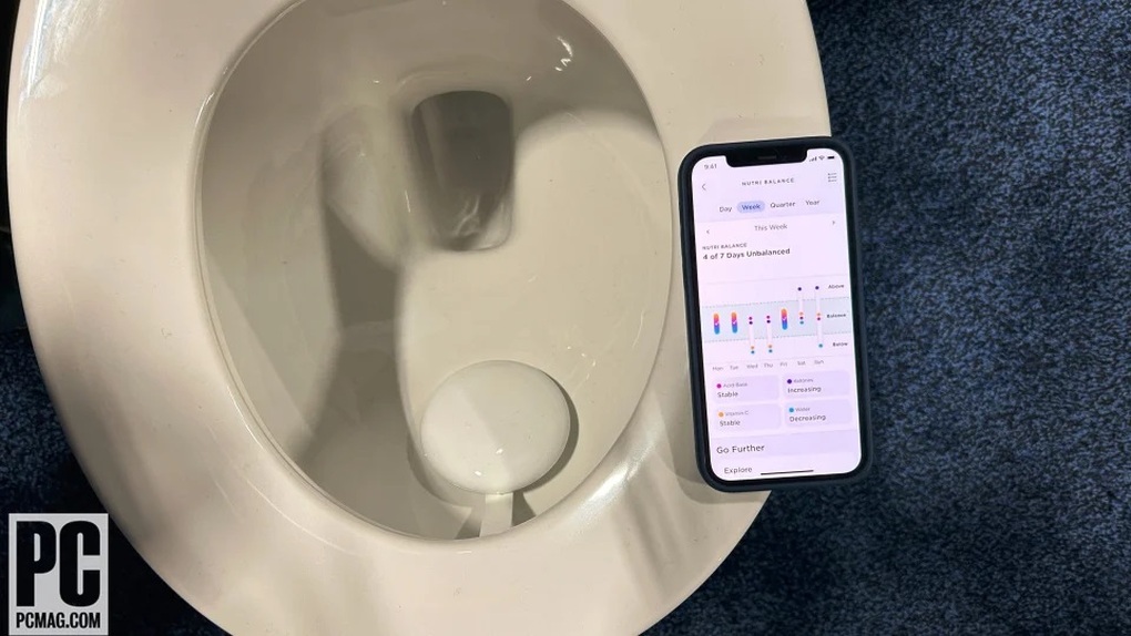 U-Scan cho phép phân tích nước tiểu để đánh giá tình trạng sức khỏe của người dùng (Ảnh: PCMag). U-Scan cho phép phân tích nước tiểu để đánh giá tình trạng sức khỏe của người dùng (Ảnh: PCMag).