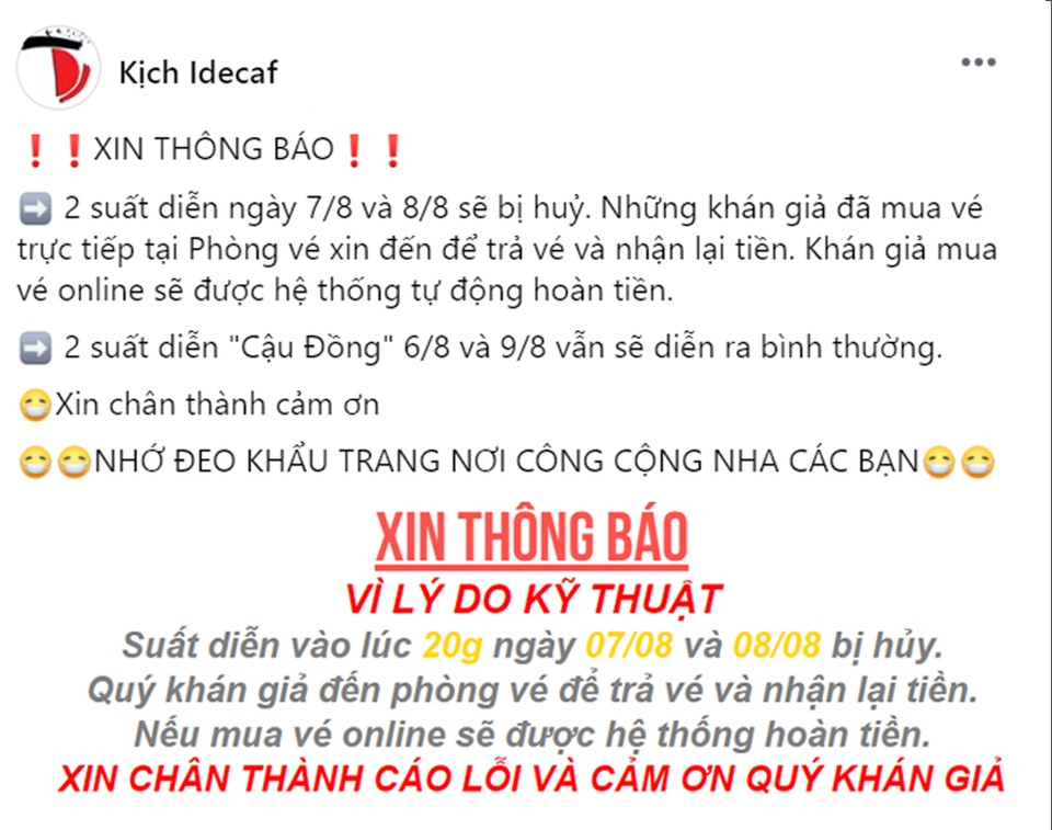 Sân khấu kịch Sài Gòn “thấp thỏm” theo mùa dịch Covid-19 - 5 Sân khấu kịch Sài Gòn “thấp thỏm” theo mùa dịch Covid-19 - 5