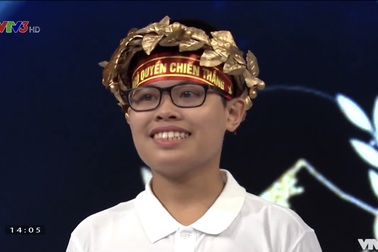 "Chú Doraemon bé nhỏ" chiến thắng ở cuộc thi Tháng đầu tiên Olympia 21