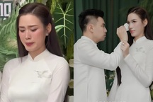 Hoa hậu Đỗ Thị Hà bật khóc khi nhận quà cưới từ bà ngoại