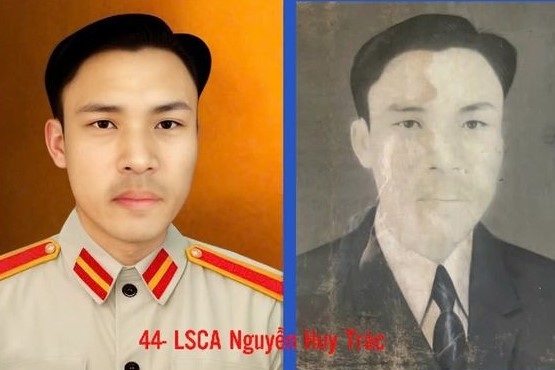 परिवार को देने के लिए शहीद के चित्र का रंगीन पुनरुद्धार - 1 Phục dựng màu di ảnh liệt sỹ trao tặng gia đình thân nhân - 1