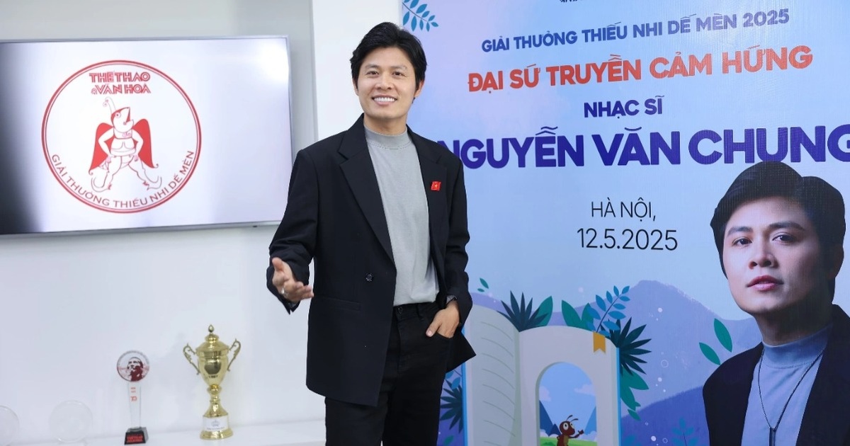 Nhạc sĩ Nguyễn Văn Chung đảm nhận vai trò Đại sứ Giải thưởng Dế Mèn 2025: Lan tỏa đam mê âm nhạc đến thiếu nhi!