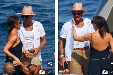 Khoảnh khắc ngọt ngào của Victoria Beckham bên chồng