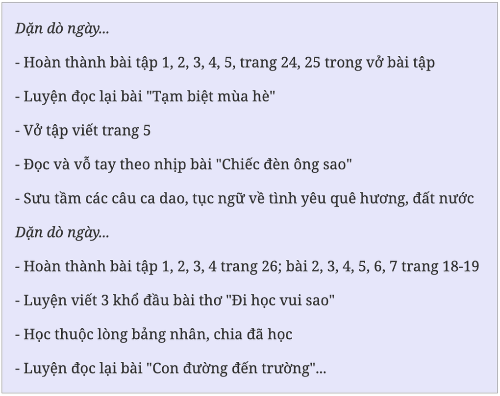 Phụ huynh than mệt mỏi khi giáo viên lách luật giao bài về nhà cho con - 2