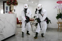 Phun khử khuẩn Trung tâm Báo chí TPHCM