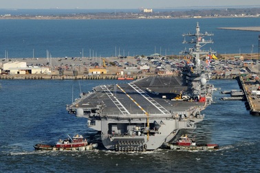 Mỹ đưa tàu sân bay thứ 2 đến Địa Trung Hải để đối trọng với Nga