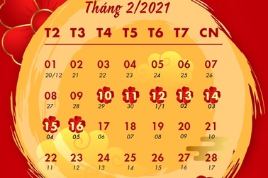 Đề xuất lịch nghỉ Tết 2021 thu hút quan tâm của xã hội tuần qua
