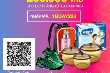 Lazada tưng bừng giảm giá thêm 10% chỉ trong 3 ngày sinh nhật 24,25,26.03