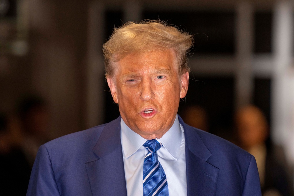 Ông Trump tranh thủ vận động tranh cử từ phiên tòa hình sự - 1 Ông Trump tranh thủ vận động tranh cử từ phiên tòa hình sự - 1