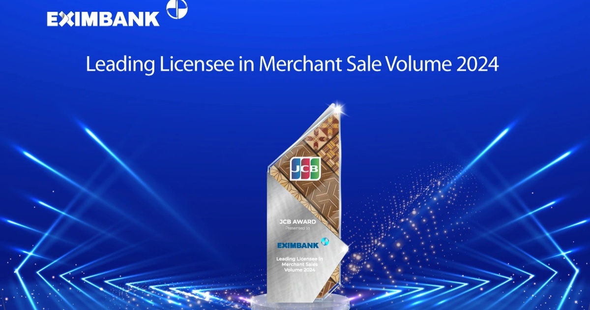 Eximbank Vinh Dự Nhận Giải Thưởng 'Ngân Hàng Dẫn Đầu Doanh Số Thanh Toán Thẻ' Của JCB