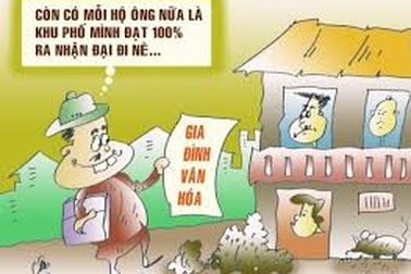 Khắc phục bệnh thành tích trong tôn vinh “Gia đình văn hóa”