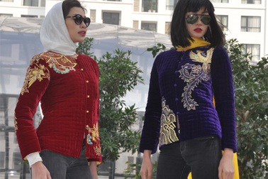 Thu Hà, Mỹ Vân cổ điển với áo chần bông