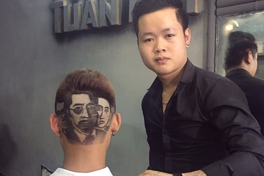 9X cắt tỉa tóc thành chân dung diễn viên phim "Người phán xử"