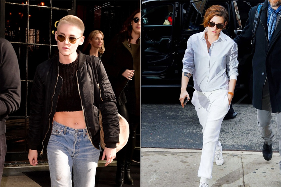 Kristen Stewart suddenly wears a stylish dress after a series of standard men's outfits - 2