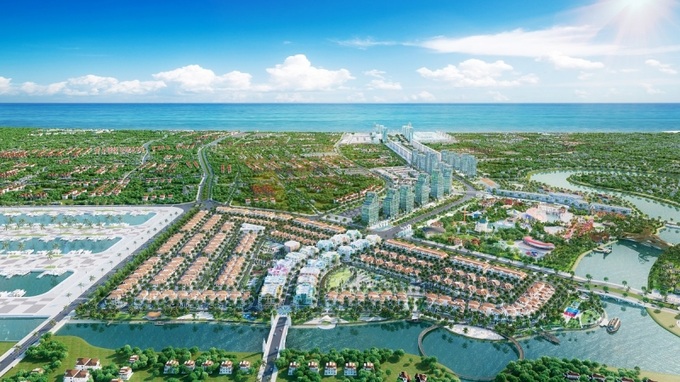 Sun Riverside Village hưởng lợi từ sức nóng của hệ sinh thái Sun Group tại Sầm Sơn. Ảnh phối cảnh minh họa.