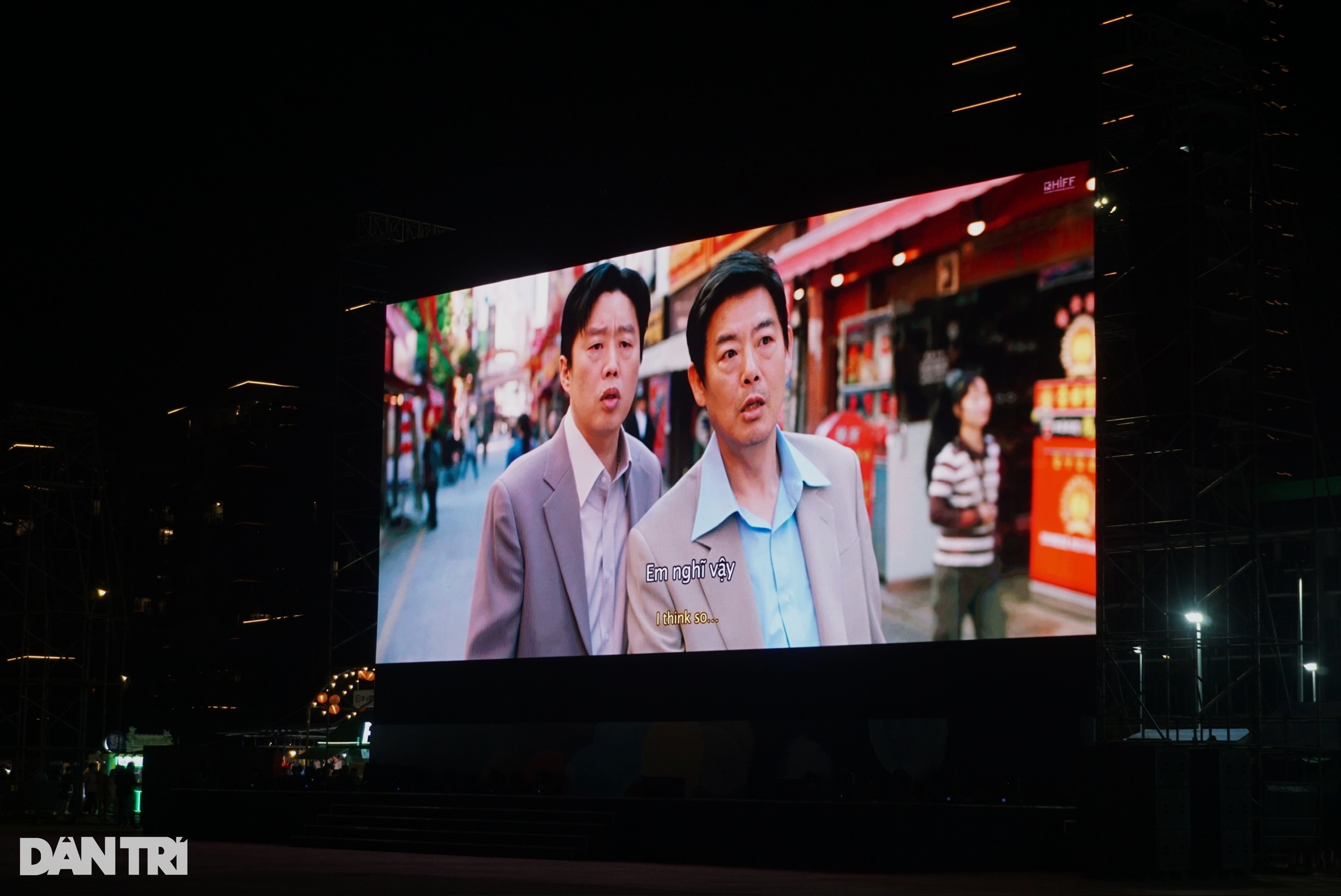 Màn hình lớn, sắc nét được bố trí để chiếu phim tại Công viên Điện ảnh (Ảnh: Mộc Khải).