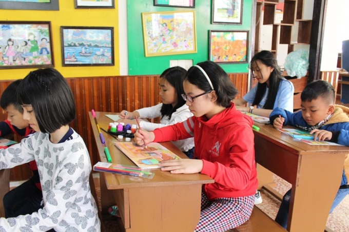Lớp học tình nguyện cho trẻ có hoàn cảnh đặc biệt.