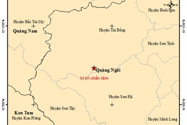 Liên tiếp xảy ra động đất ở Quảng Ngãi