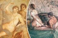 Sửng sốt trước cảnh "nóng" trên tranh tường từ cách đây 2.000 năm