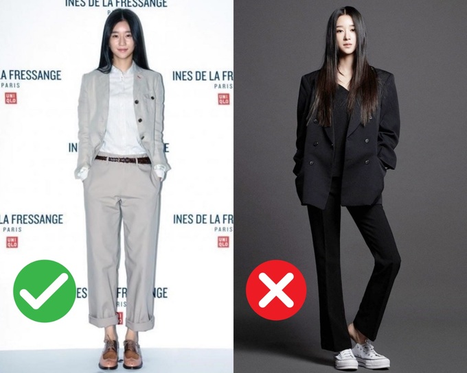 Chân dài nổi tiếng nhưng Seo Ye Ji cũng từng dìm dáng thảm hại vì chọn nhầm bộ suit khiến chân ngắn một mẩu - Ảnh 4. Chân dài nổi tiếng nhưng Seo Ye Ji cũng từng dìm dáng thảm hại vì chọn nhầm bộ suit khiến chân ngắn một mẩu - Ảnh 4.