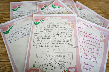 Dòng thư gửi bạn mồ côi vì Covid-19 lần đầu nhập học tại Trường Hy Vọng