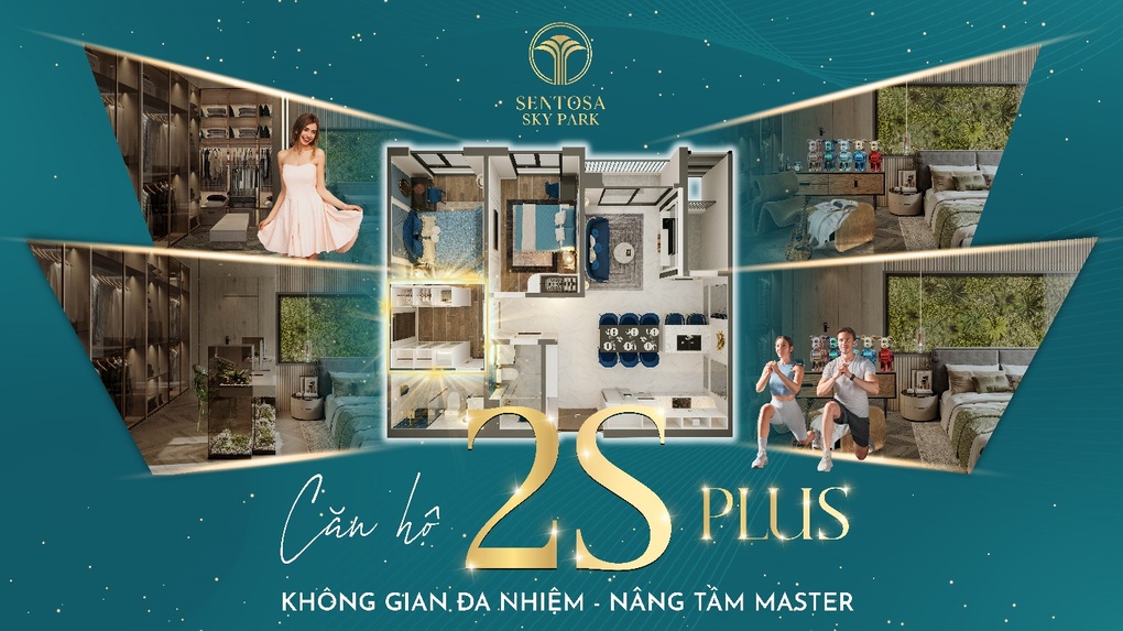 Không gian đa nhiệm cao cấp tại căn hộ 2S Plus Sentosa Sky Park - 1 Không gian đa nhiệm cao cấp tại căn hộ 2S Plus Sentosa Sky Park - 1